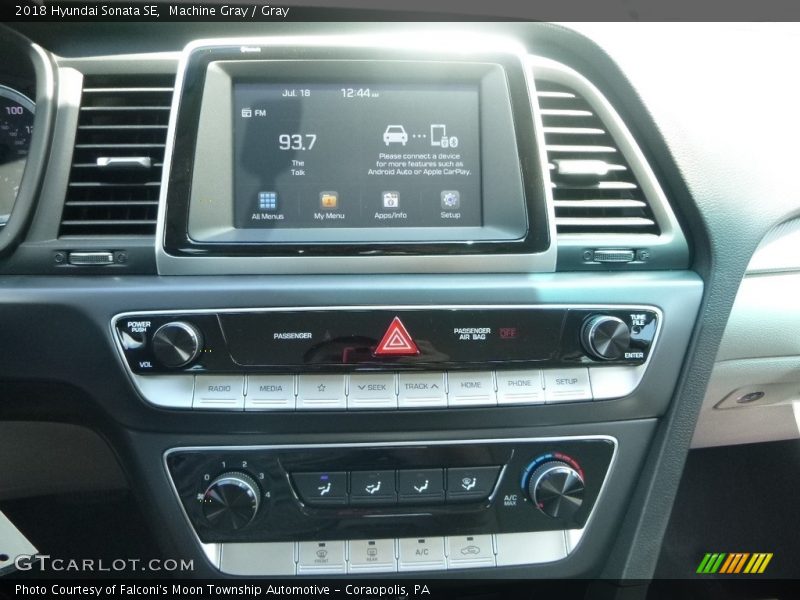 Machine Gray / Gray 2018 Hyundai Sonata SE