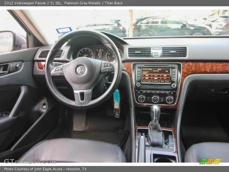 Platinum Gray Metallic / Titan Black 2012 Volkswagen Passat 2.5L SEL