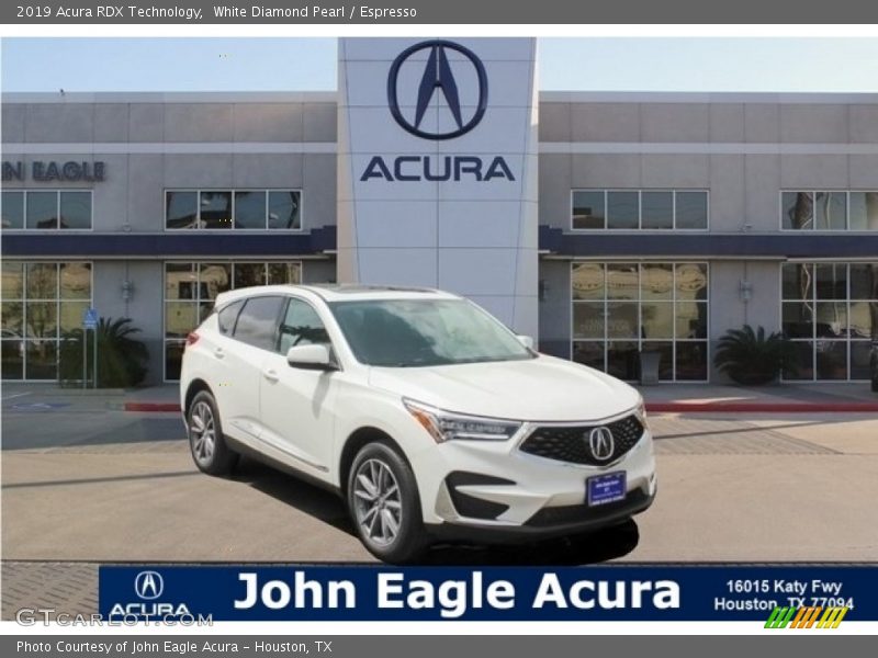 White Diamond Pearl / Espresso 2019 Acura RDX Technology