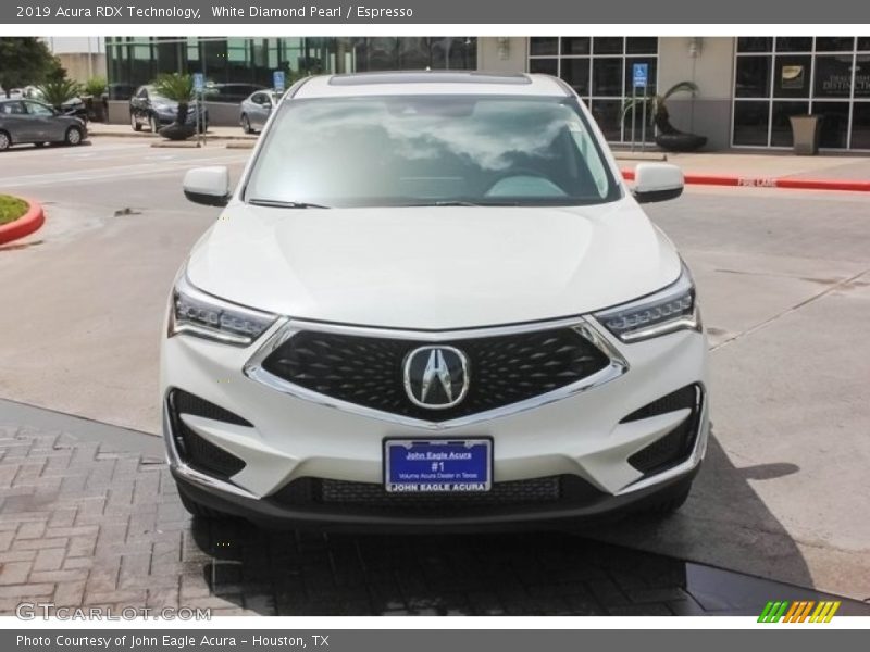 White Diamond Pearl / Espresso 2019 Acura RDX Technology