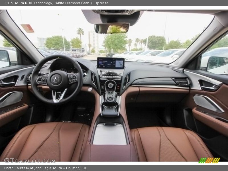 White Diamond Pearl / Espresso 2019 Acura RDX Technology