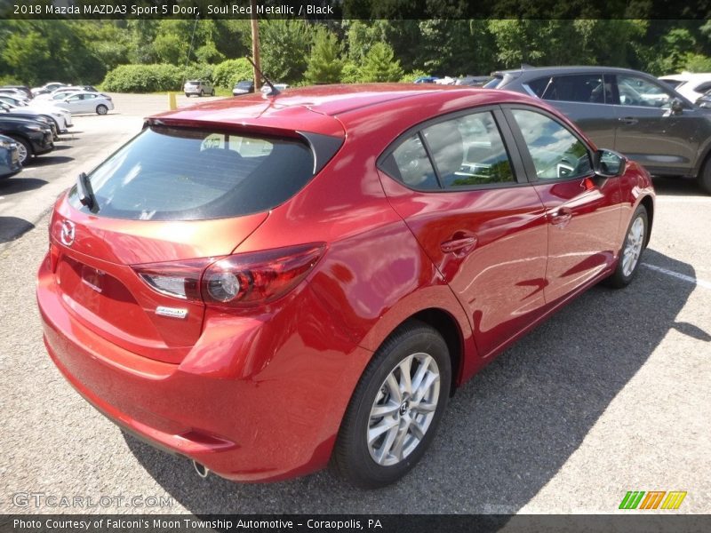 Soul Red Metallic / Black 2018 Mazda MAZDA3 Sport 5 Door