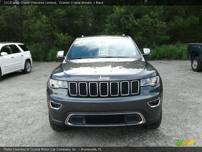 Granite Crystal Metallic / Black 2018 Jeep Grand Cherokee Limited