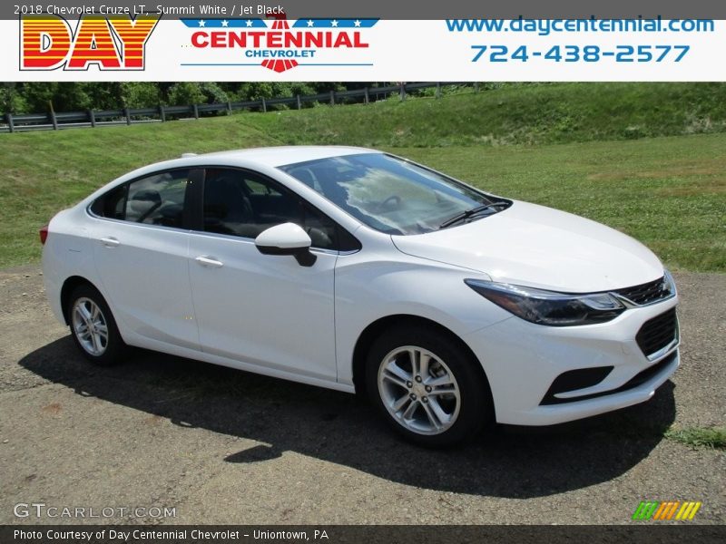 Summit White / Jet Black 2018 Chevrolet Cruze LT