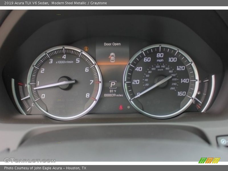 Modern Steel Metallic / Graystone 2019 Acura TLX V6 Sedan