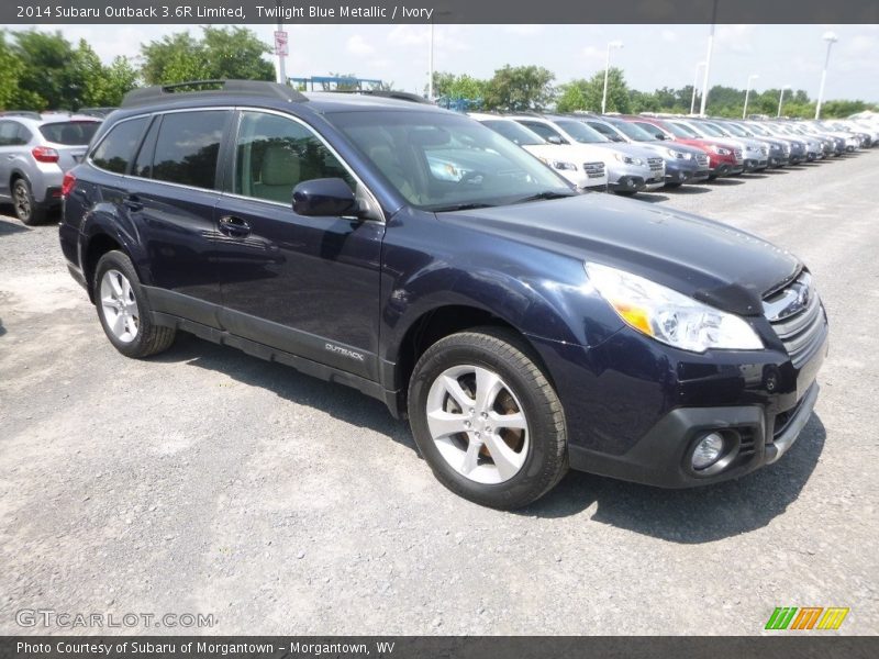 Twilight Blue Metallic / Ivory 2014 Subaru Outback 3.6R Limited
