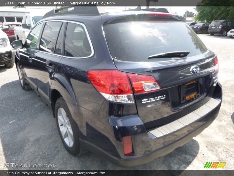 Twilight Blue Metallic / Ivory 2014 Subaru Outback 3.6R Limited