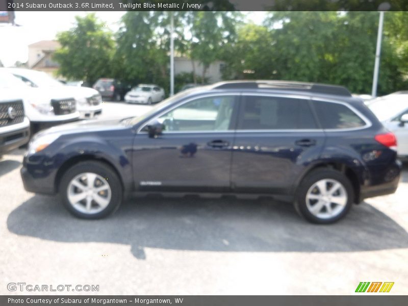 Twilight Blue Metallic / Ivory 2014 Subaru Outback 3.6R Limited