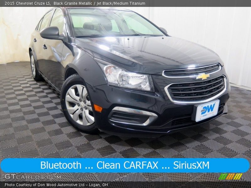 Black Granite Metallic / Jet Black/Medium Titanium 2015 Chevrolet Cruze LS