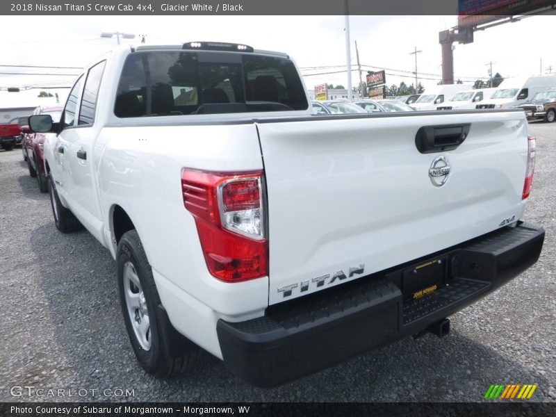 Glacier White / Black 2018 Nissan Titan S Crew Cab 4x4