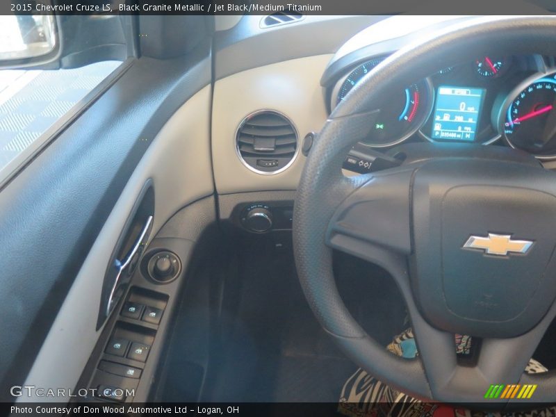 Black Granite Metallic / Jet Black/Medium Titanium 2015 Chevrolet Cruze LS