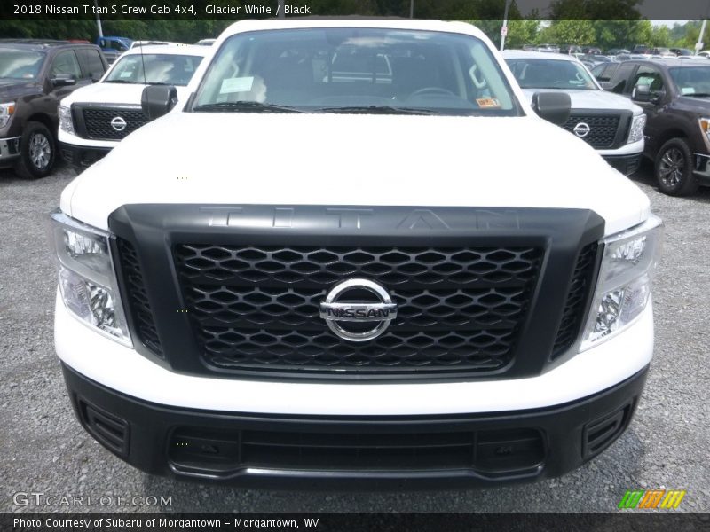 Glacier White / Black 2018 Nissan Titan S Crew Cab 4x4