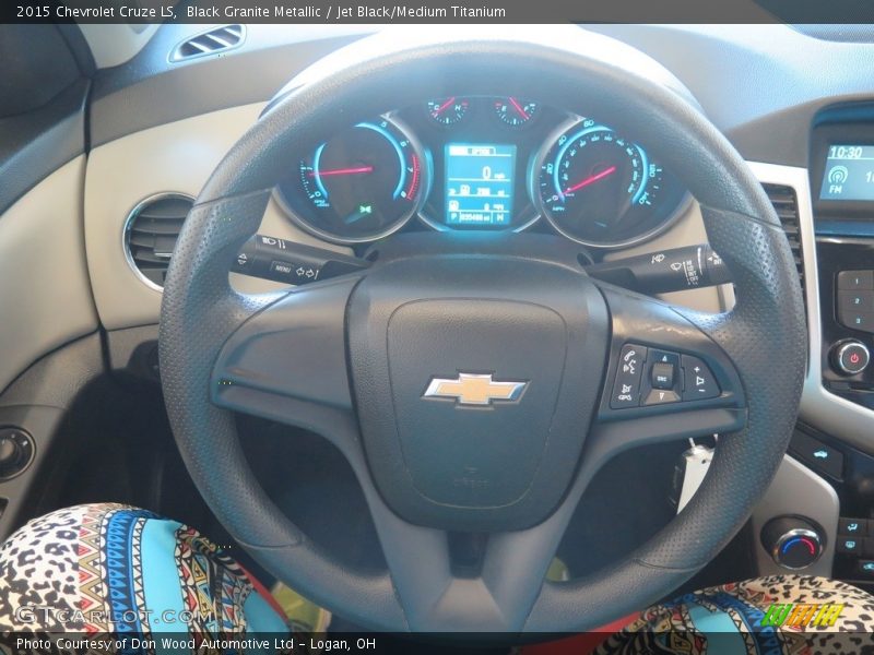 Black Granite Metallic / Jet Black/Medium Titanium 2015 Chevrolet Cruze LS