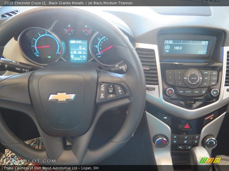 Black Granite Metallic / Jet Black/Medium Titanium 2015 Chevrolet Cruze LS