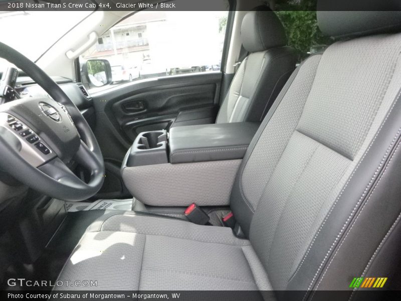 Glacier White / Black 2018 Nissan Titan S Crew Cab 4x4