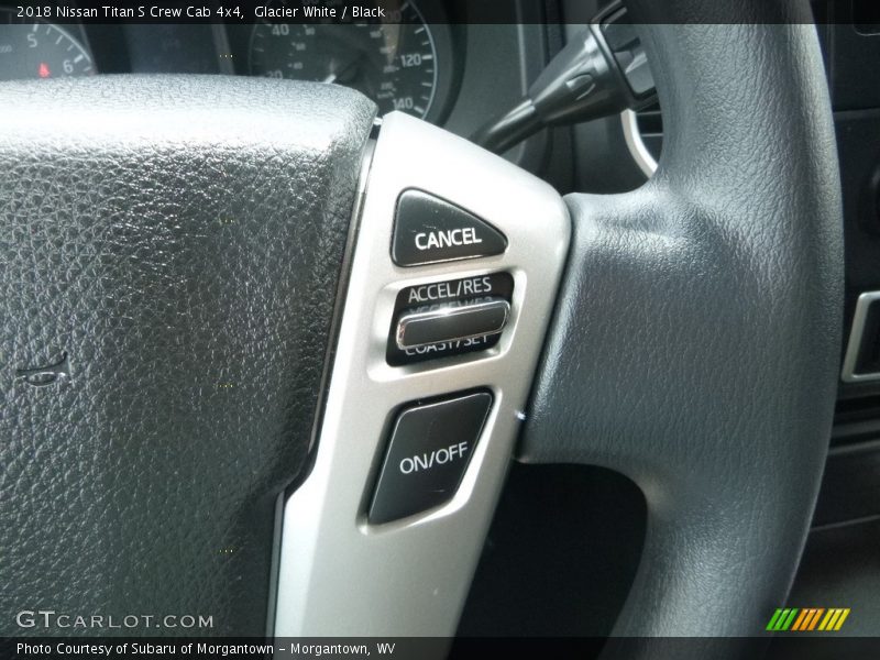 Glacier White / Black 2018 Nissan Titan S Crew Cab 4x4