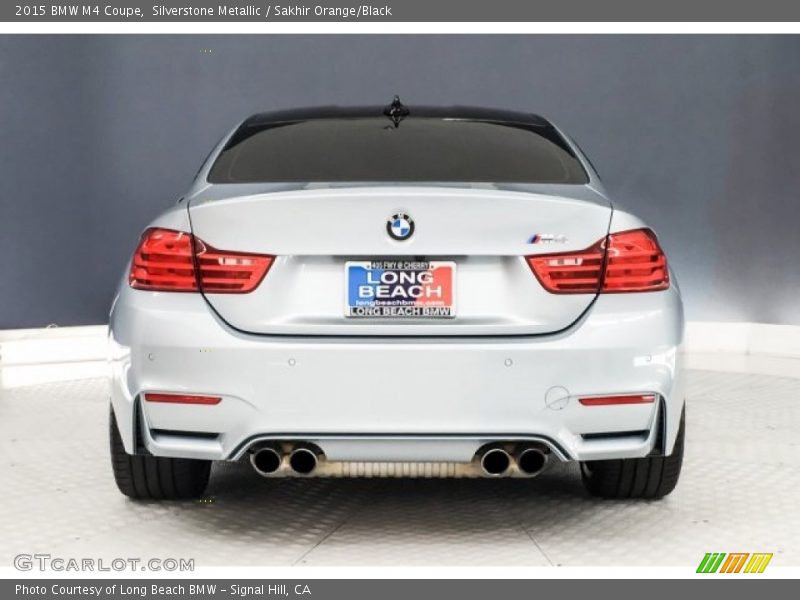 Silverstone Metallic / Sakhir Orange/Black 2015 BMW M4 Coupe