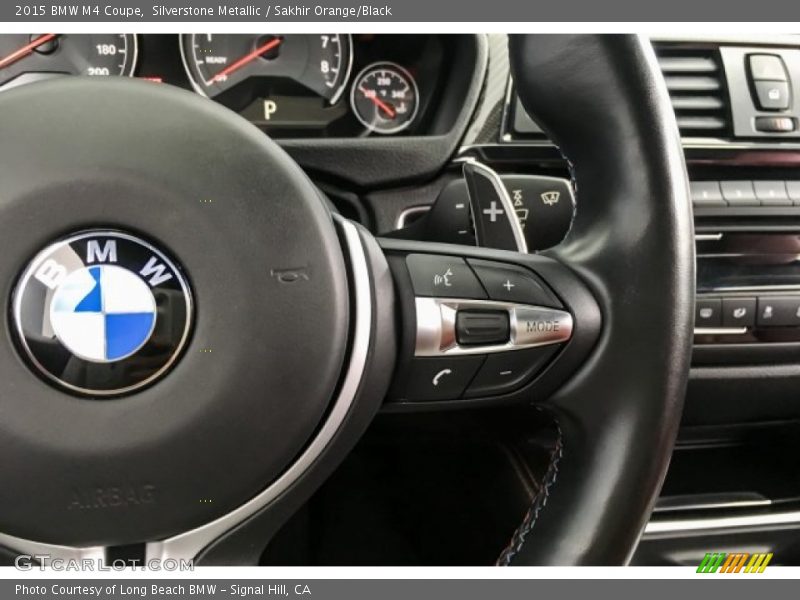 Silverstone Metallic / Sakhir Orange/Black 2015 BMW M4 Coupe