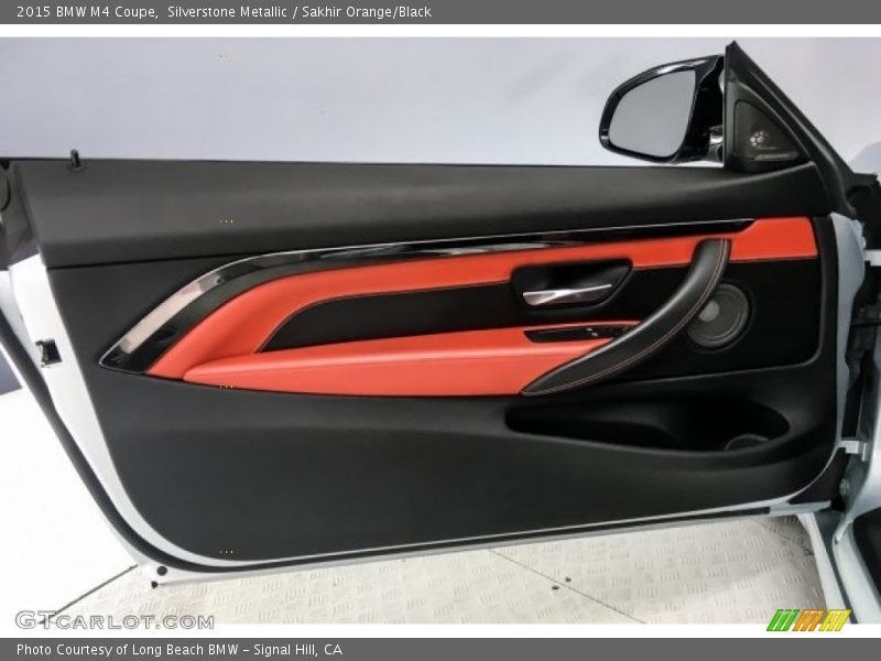 Silverstone Metallic / Sakhir Orange/Black 2015 BMW M4 Coupe