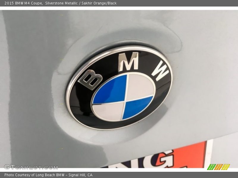 Silverstone Metallic / Sakhir Orange/Black 2015 BMW M4 Coupe