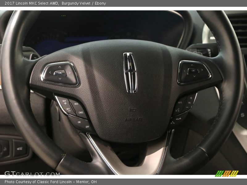 Burgundy Velvet / Ebony 2017 Lincoln MKC Select AWD