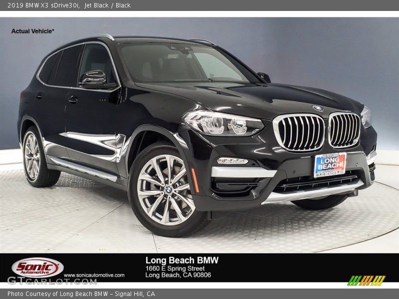 Jet Black / Black 2019 BMW X3 sDrive30i