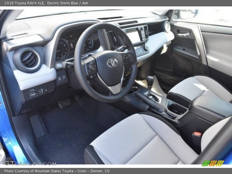 Electric Storm Blue / Ash 2018 Toyota RAV4 XLE
