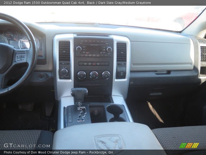 Black / Dark Slate Gray/Medium Graystone 2012 Dodge Ram 1500 Outdoorsman Quad Cab 4x4