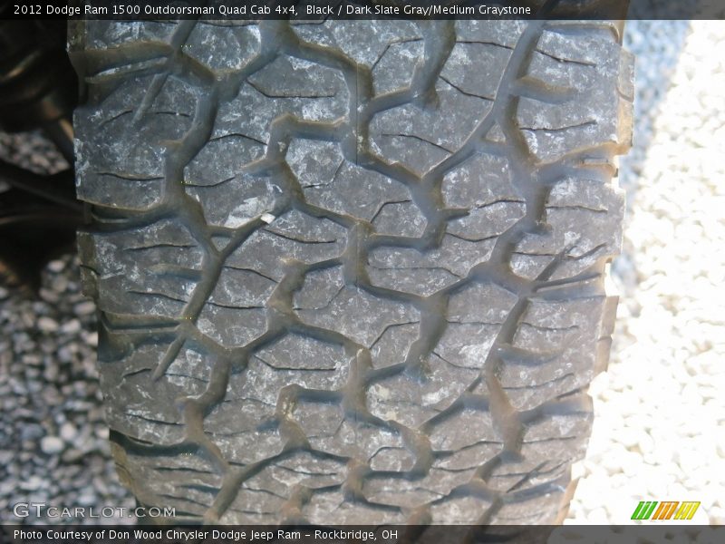 Black / Dark Slate Gray/Medium Graystone 2012 Dodge Ram 1500 Outdoorsman Quad Cab 4x4