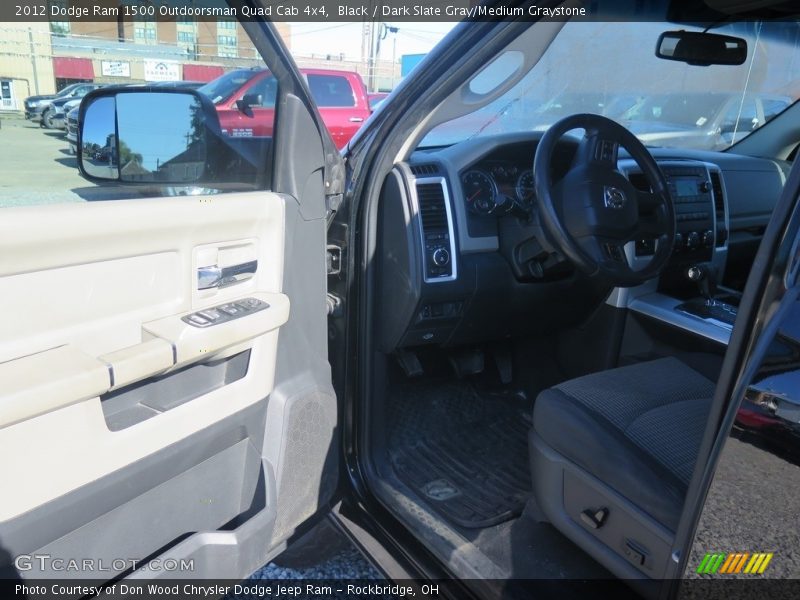 Black / Dark Slate Gray/Medium Graystone 2012 Dodge Ram 1500 Outdoorsman Quad Cab 4x4