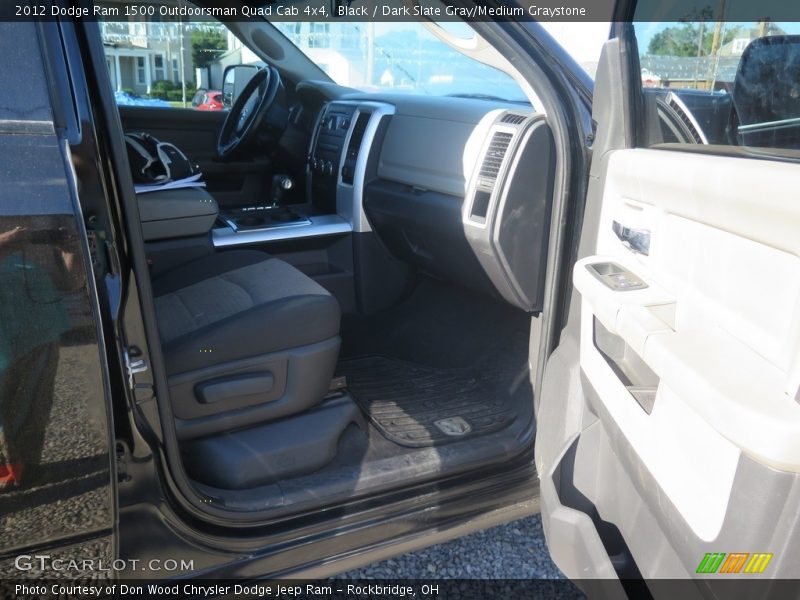 Black / Dark Slate Gray/Medium Graystone 2012 Dodge Ram 1500 Outdoorsman Quad Cab 4x4