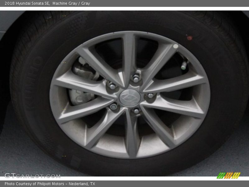 Machine Gray / Gray 2018 Hyundai Sonata SE