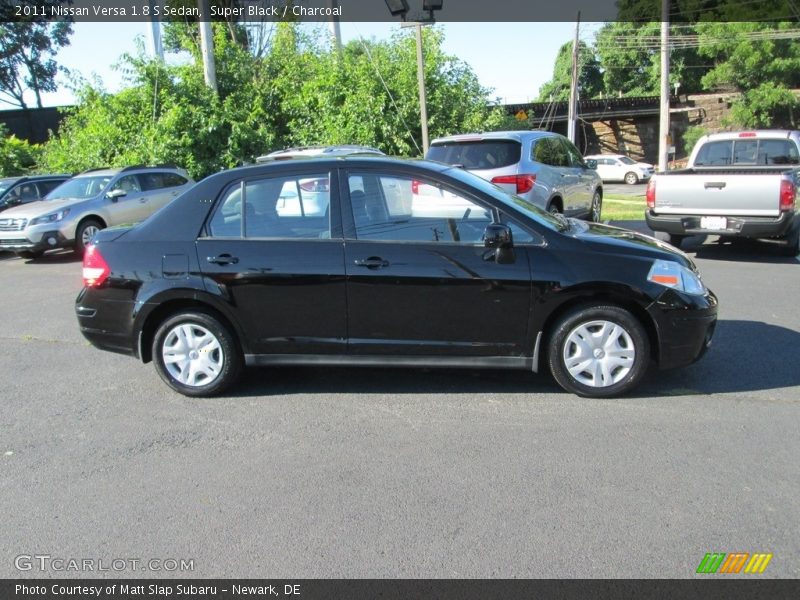 Super Black / Charcoal 2011 Nissan Versa 1.8 S Sedan