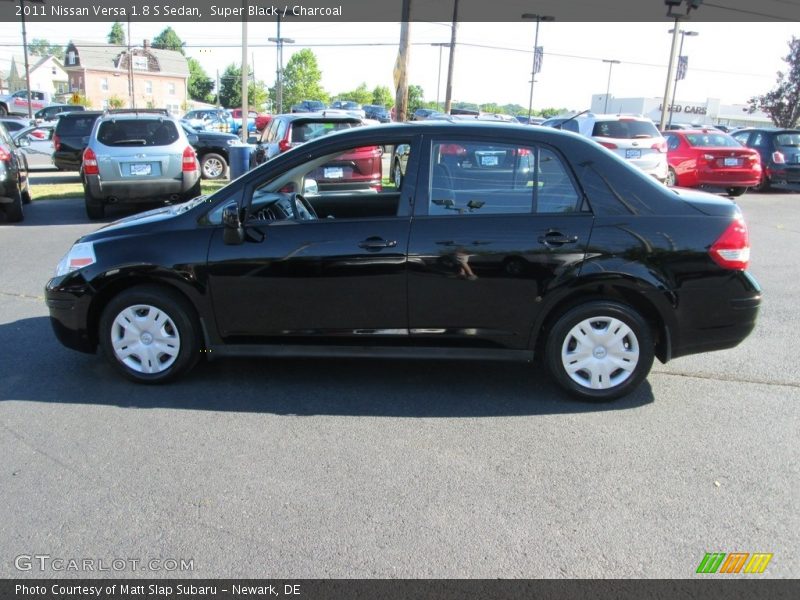Super Black / Charcoal 2011 Nissan Versa 1.8 S Sedan