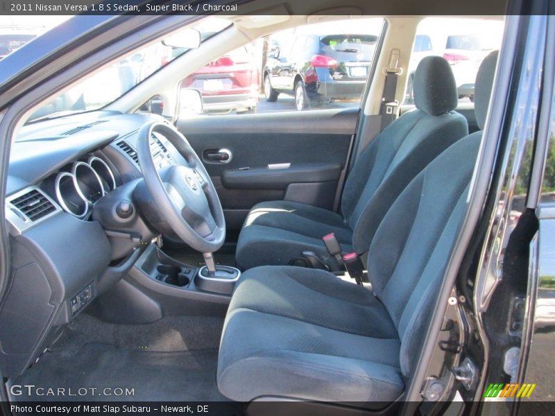 Super Black / Charcoal 2011 Nissan Versa 1.8 S Sedan