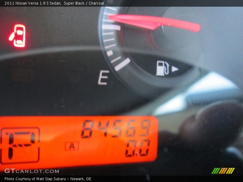 Super Black / Charcoal 2011 Nissan Versa 1.8 S Sedan