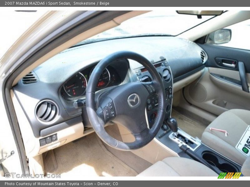 Smokestone / Beige 2007 Mazda MAZDA6 i Sport Sedan