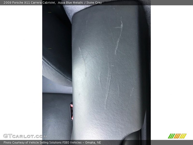 Aqua Blue Metallic / Stone Grey 2009 Porsche 911 Carrera Cabriolet