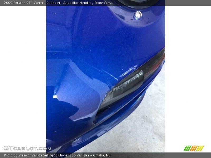 Aqua Blue Metallic / Stone Grey 2009 Porsche 911 Carrera Cabriolet