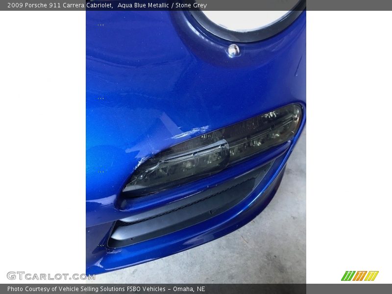 Aqua Blue Metallic / Stone Grey 2009 Porsche 911 Carrera Cabriolet