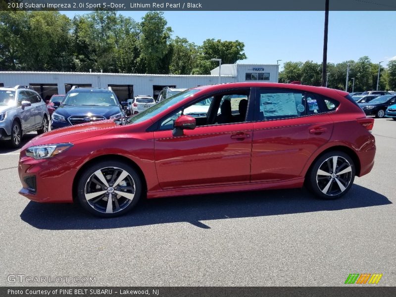 Lithium Red Pearl / Black 2018 Subaru Impreza 2.0i Sport 5-Door