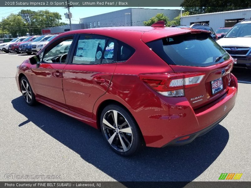 Lithium Red Pearl / Black 2018 Subaru Impreza 2.0i Sport 5-Door