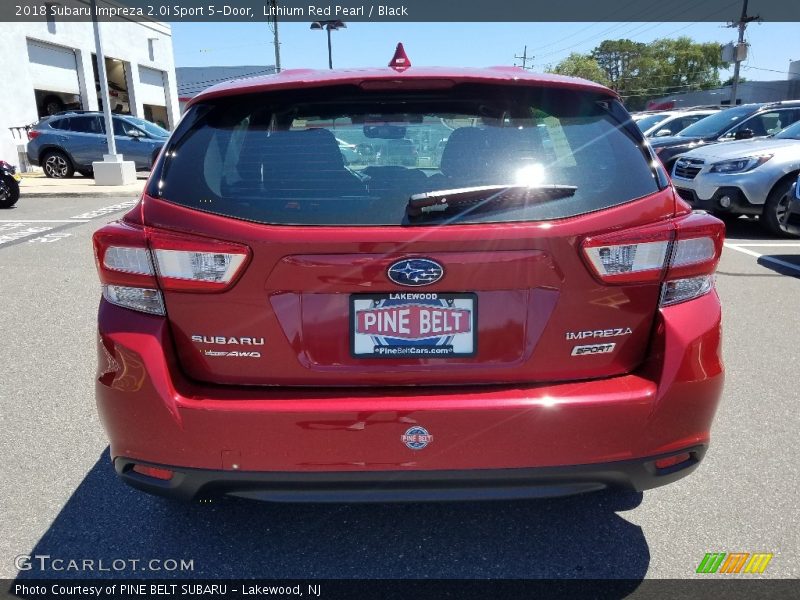 Lithium Red Pearl / Black 2018 Subaru Impreza 2.0i Sport 5-Door