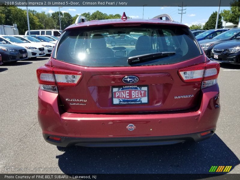 Crimson Red Pearl / Ivory 2018 Subaru Impreza 2.0i Limited 5-Door
