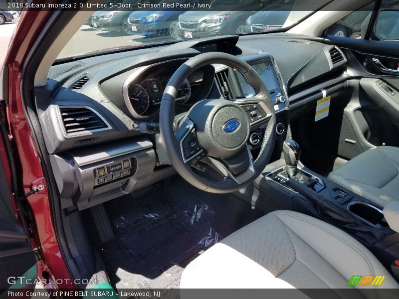 Crimson Red Pearl / Ivory 2018 Subaru Impreza 2.0i Limited 5-Door