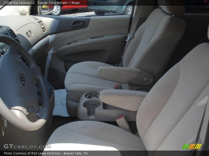 Sunset Gold Metallic / Beige 2008 Kia Sedona LX