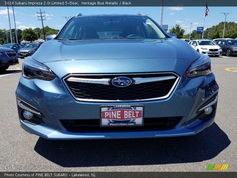 Heritage Blue Metallic / Black 2018 Subaru Impreza 2.0i Limited 5-Door