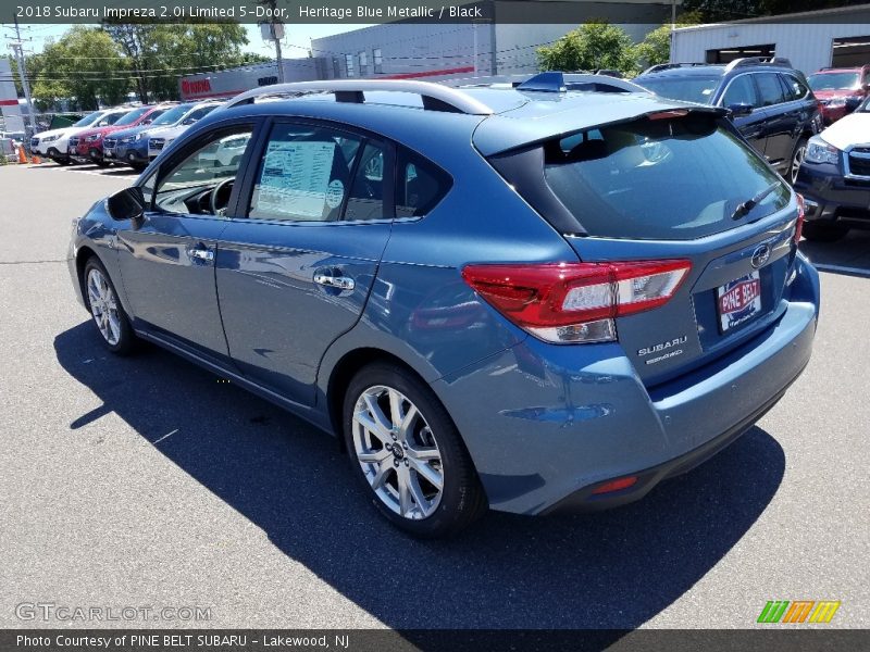 Heritage Blue Metallic / Black 2018 Subaru Impreza 2.0i Limited 5-Door