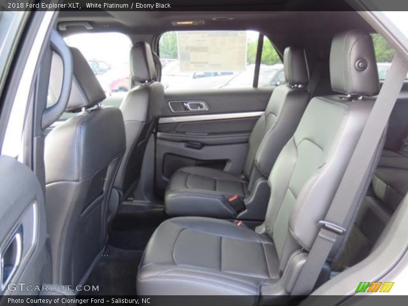 White Platinum / Ebony Black 2018 Ford Explorer XLT