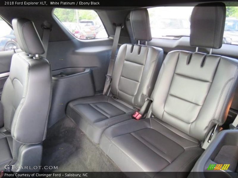 White Platinum / Ebony Black 2018 Ford Explorer XLT